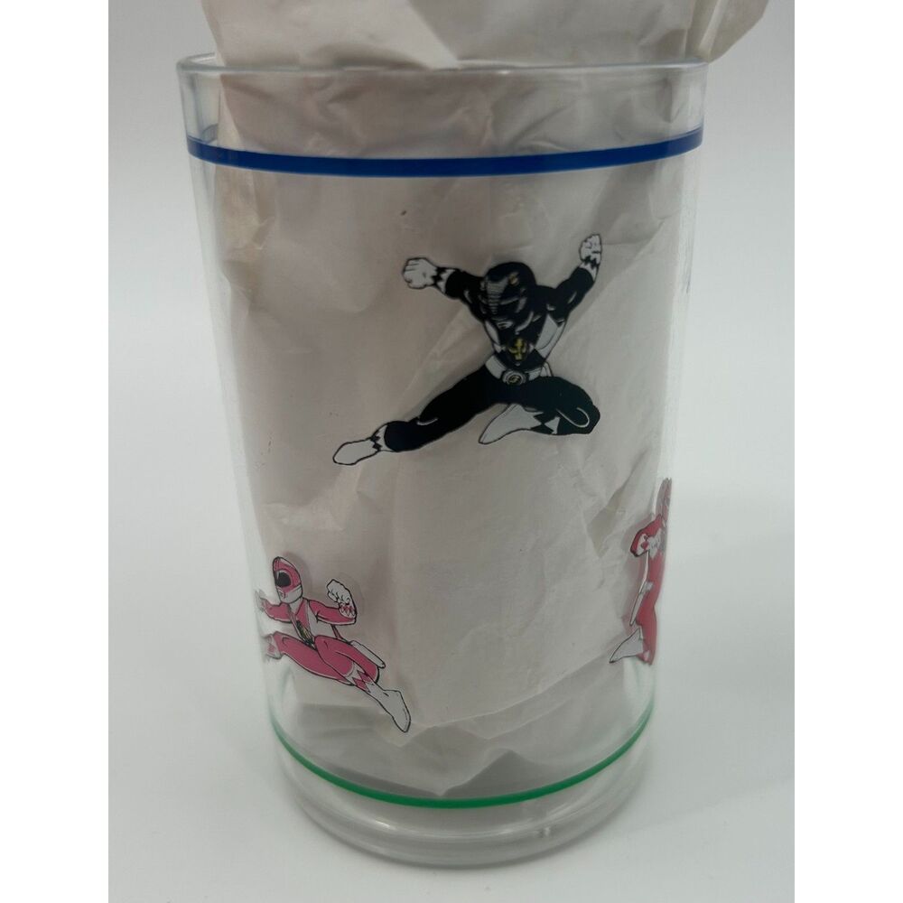 Mighty Morphin Power Rangers Small Plastic Juice Cups Vintage